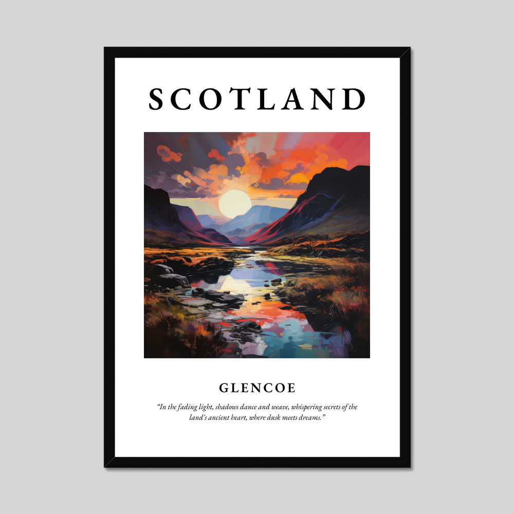 Poster of Glencoe, Scotland.