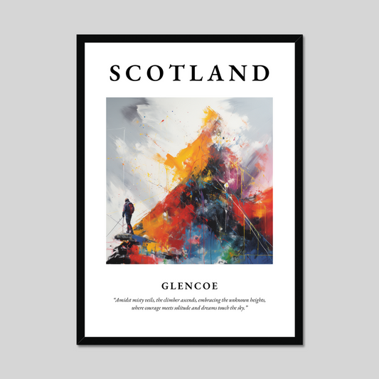 Poster of Glencoe, Scotland.