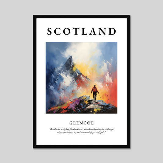 Poster of Glencoe, Scotland.