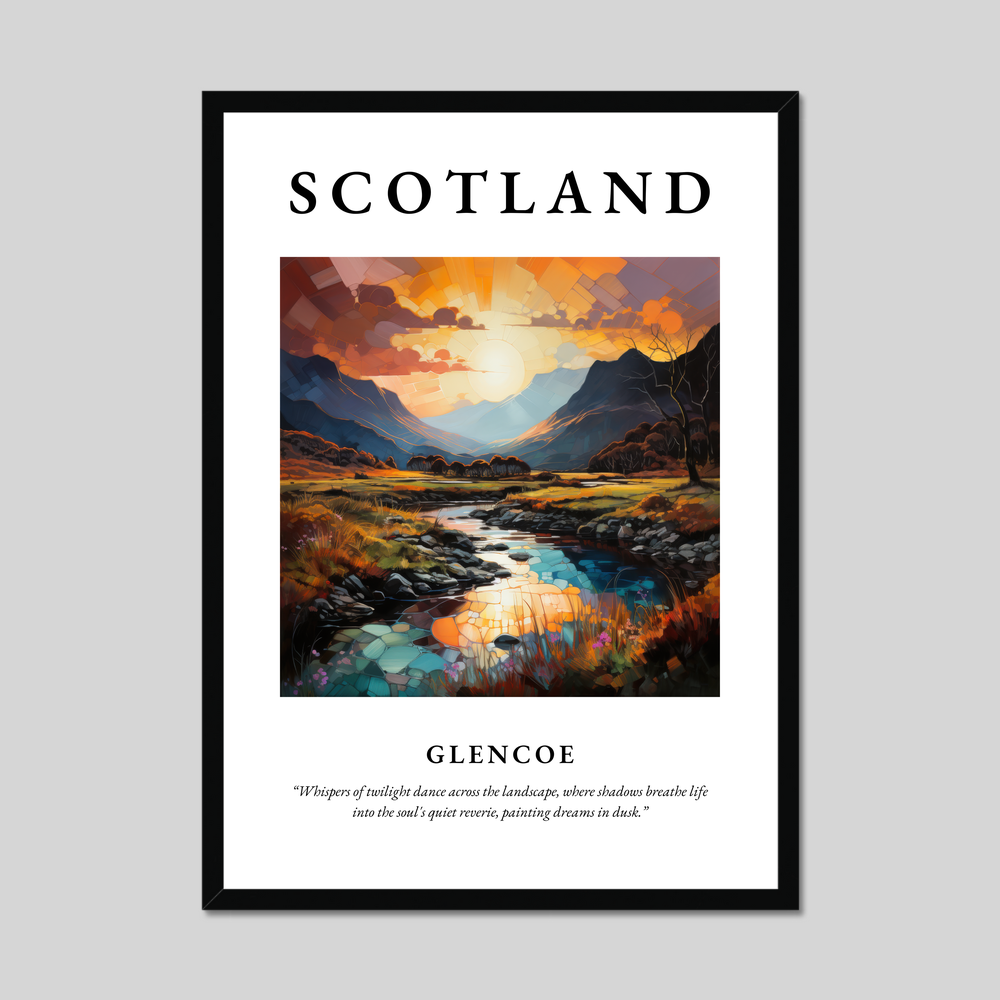 Poster of Glencoe, Scotland.