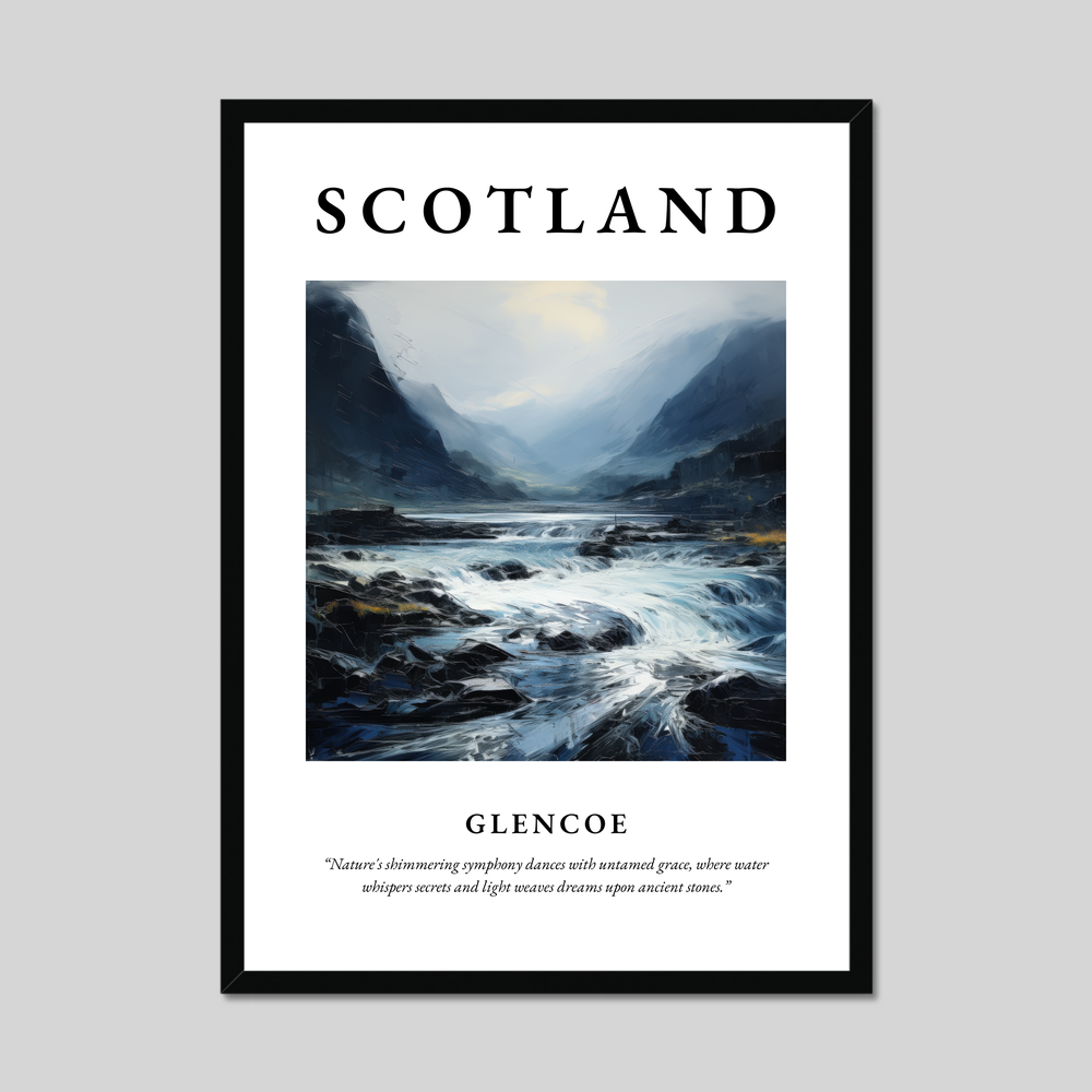 Poster of Glencoe, Scotland.