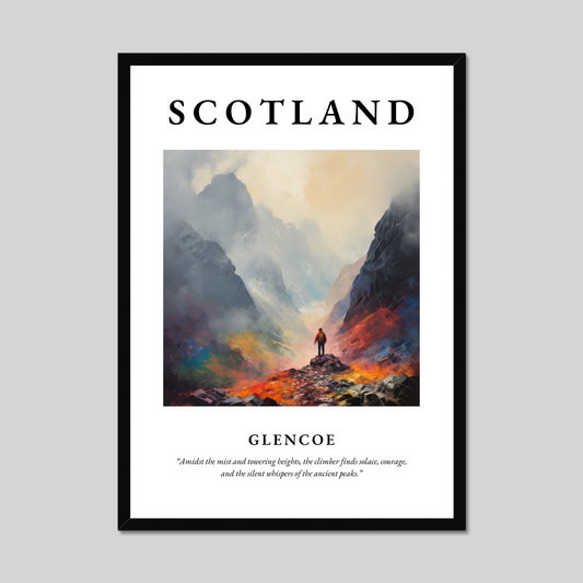 Poster of Glencoe, Scotland.