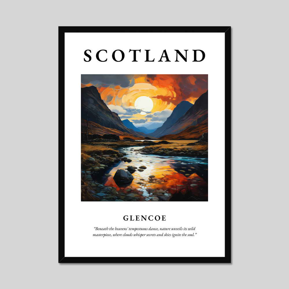 Poster of Glencoe, Scotland.