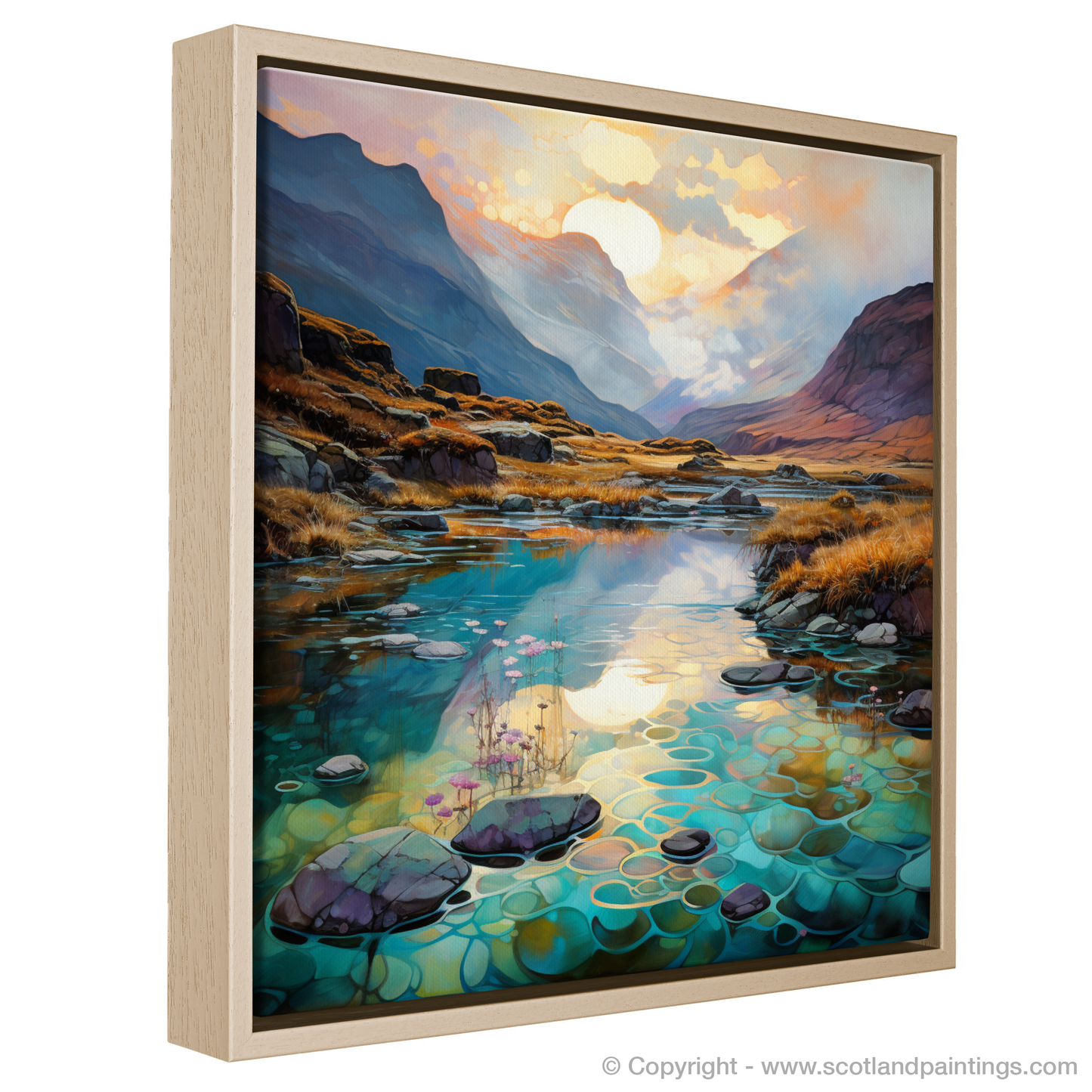 Dawn's Serenade in Glencoe: An Art Nouveau Tribute