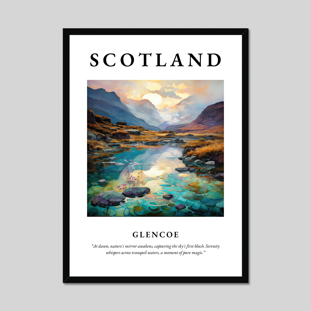 Poster of Glencoe, Scotland.