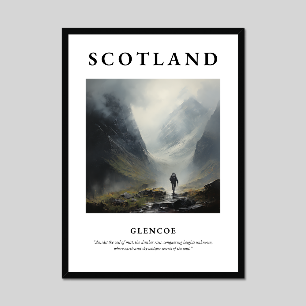 Poster of Glencoe, Scotland.