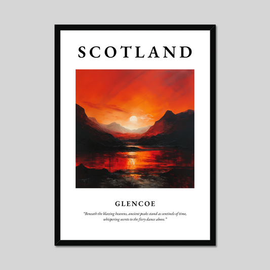 Poster of Glencoe, Scotland.