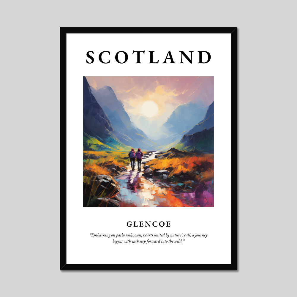 Poster of Glencoe, Scotland.