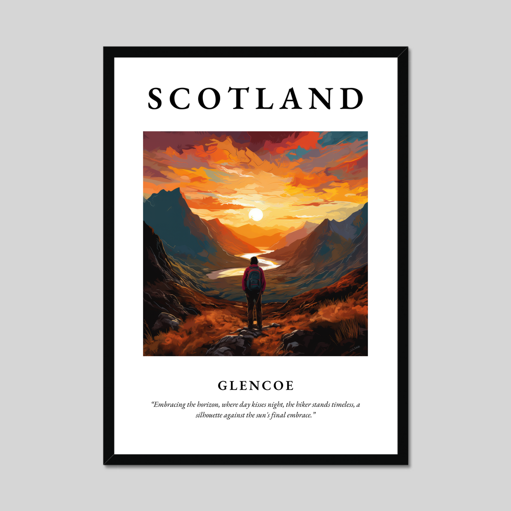 Poster of Glencoe, Scotland.