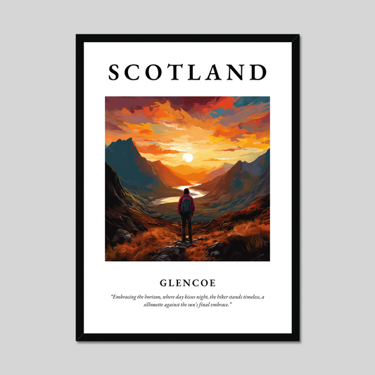 Poster of Glencoe, Scotland.