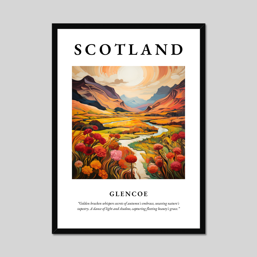 Poster of Glencoe, Scotland.