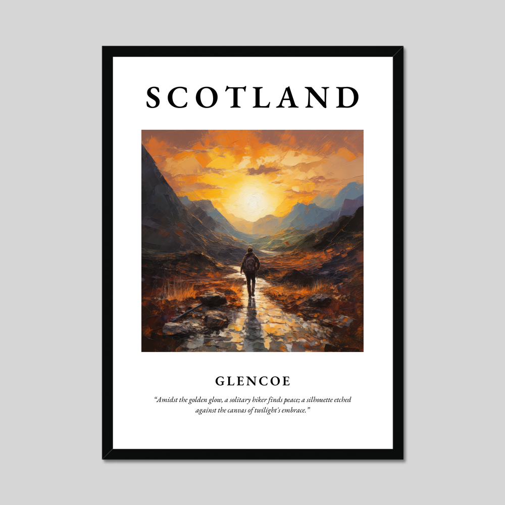 Poster of Glencoe, Scotland.