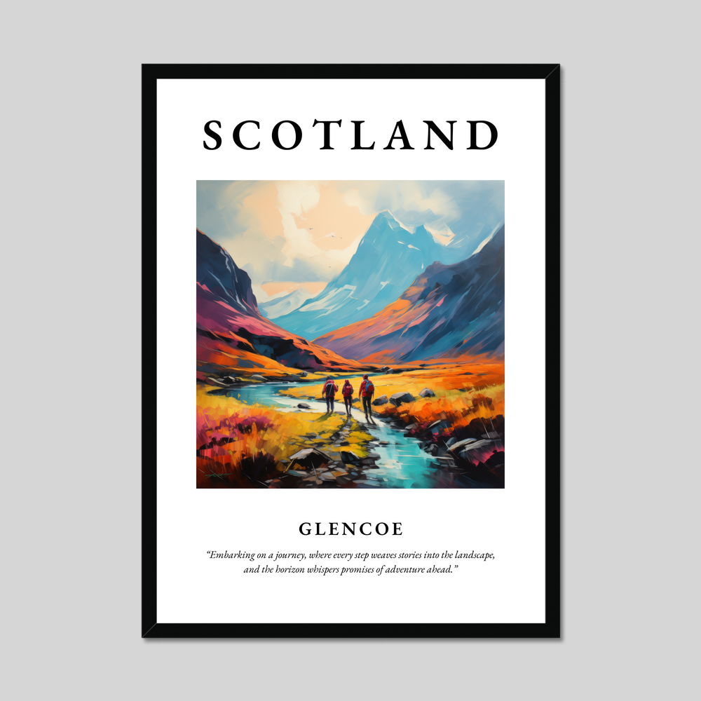 Poster of Glencoe, Scotland.