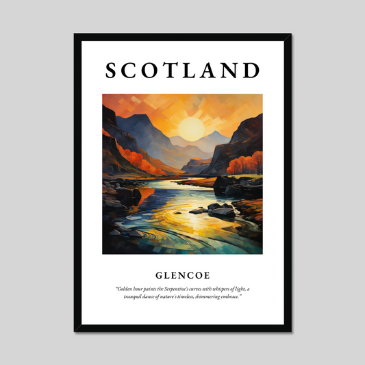 Poster of Glencoe, Scotland.