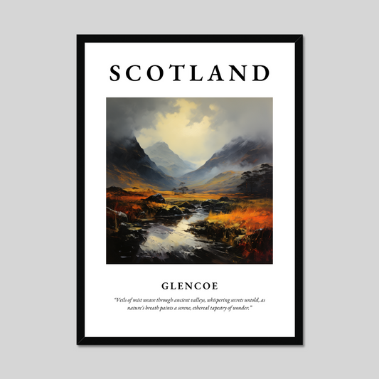 Poster of Glencoe, Scotland.