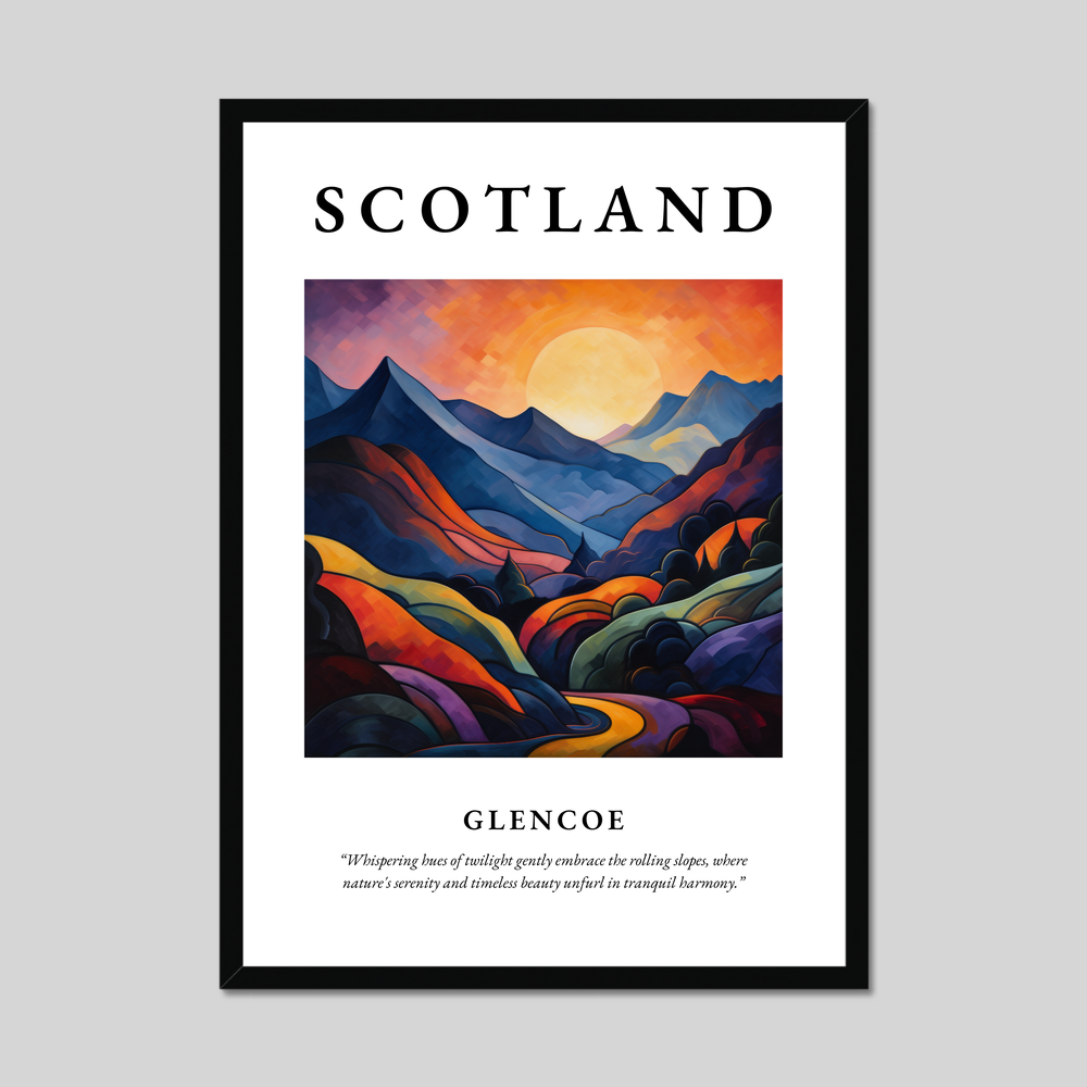 Poster of Glencoe, Scotland.