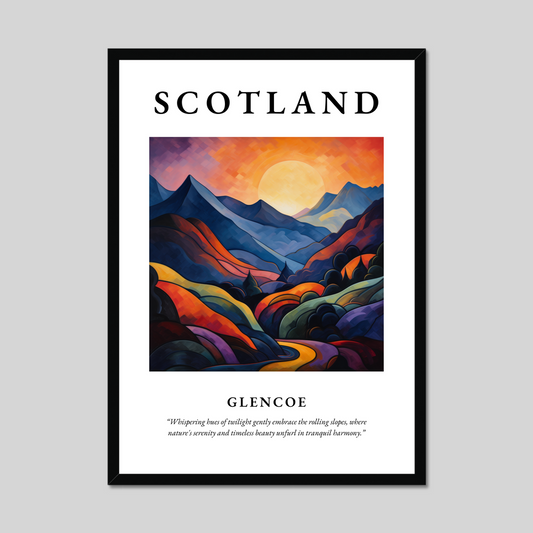 Poster of Glencoe, Scotland.