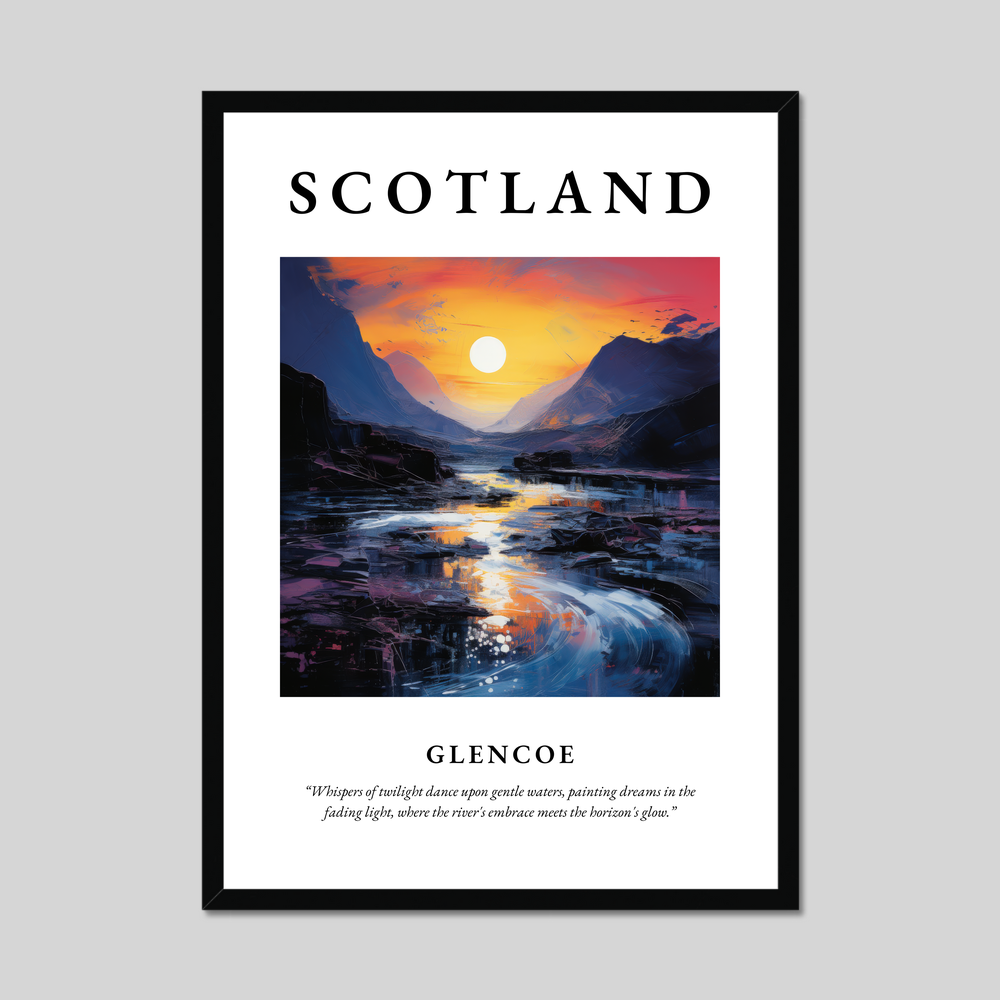 Poster of Glencoe, Scotland.