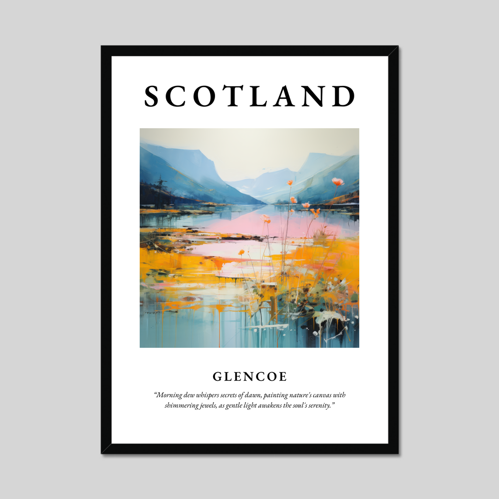 Poster of Glencoe, Scotland.