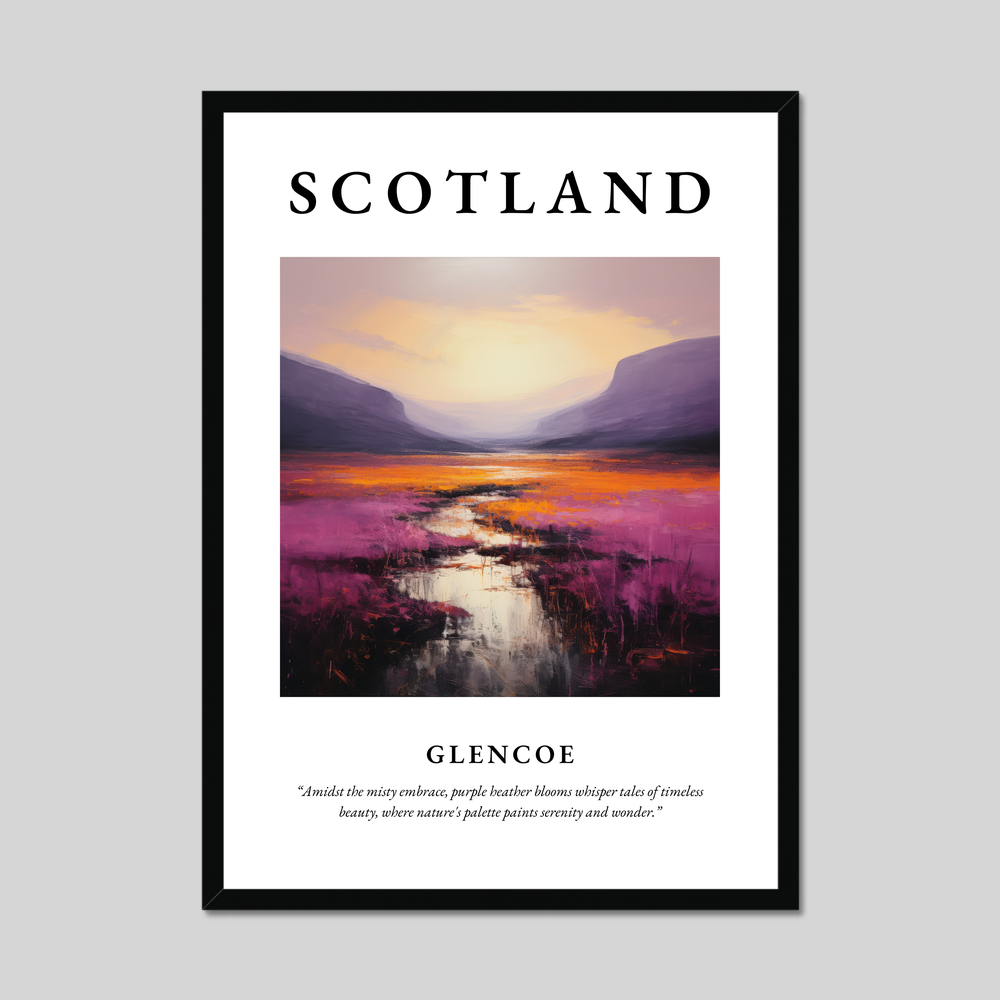 Poster of Glencoe, Scotland.