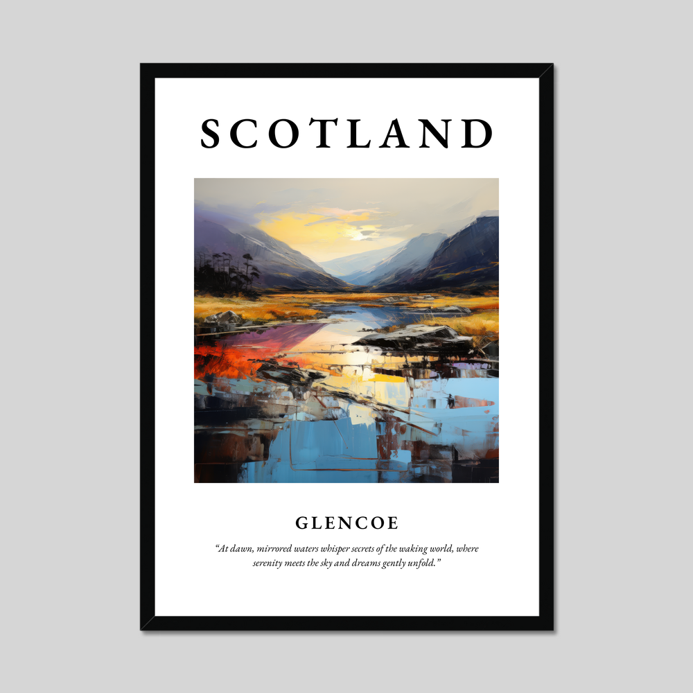 Poster of Glencoe, Scotland.