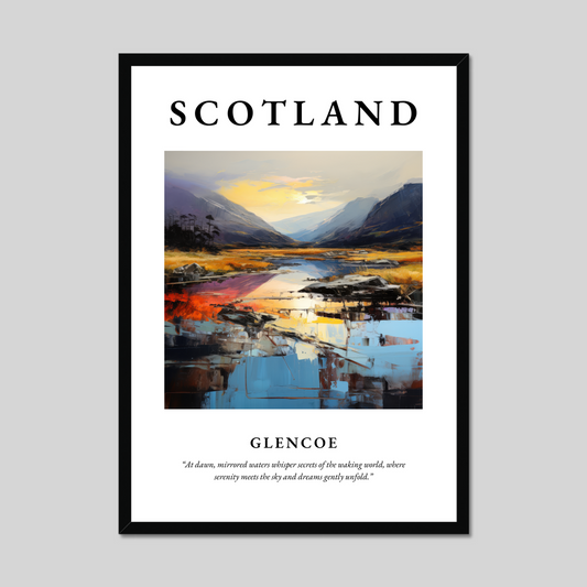 Poster of Glencoe, Scotland.