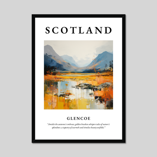 Poster of Glencoe, Scotland.