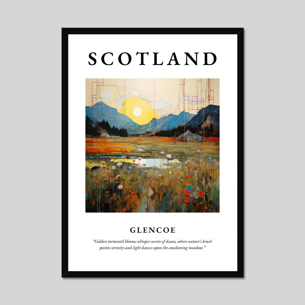 Poster of Glencoe, Scotland.