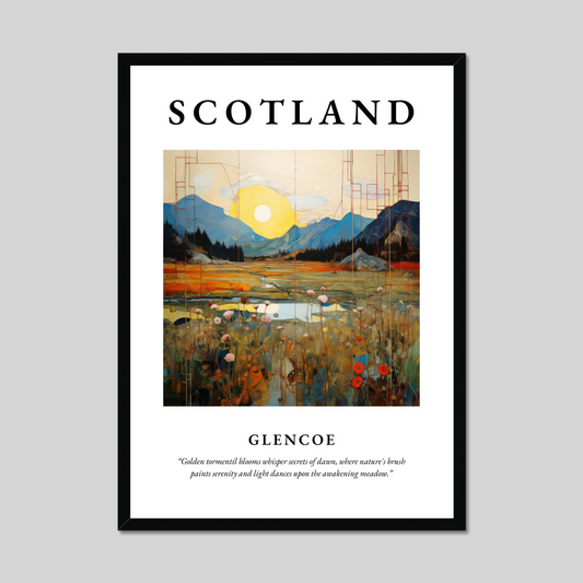 Poster of Glencoe, Scotland.