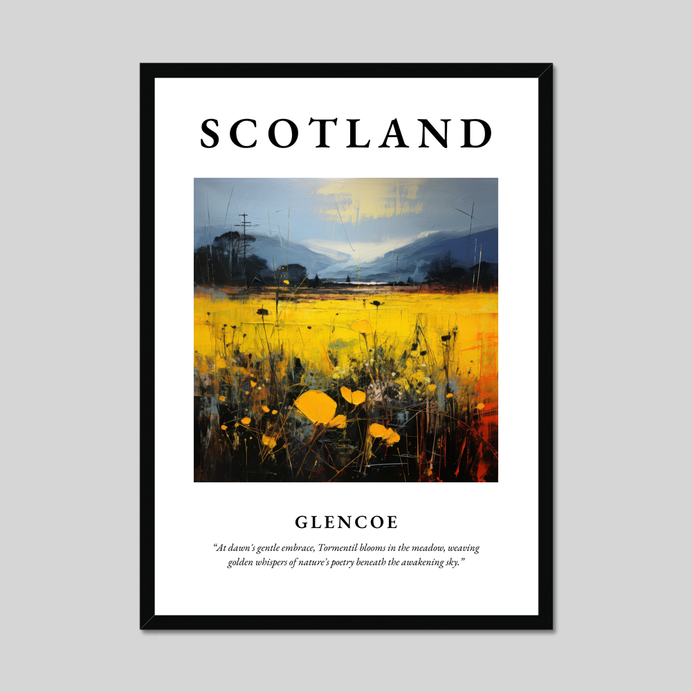 Poster of Glencoe, Scotland.