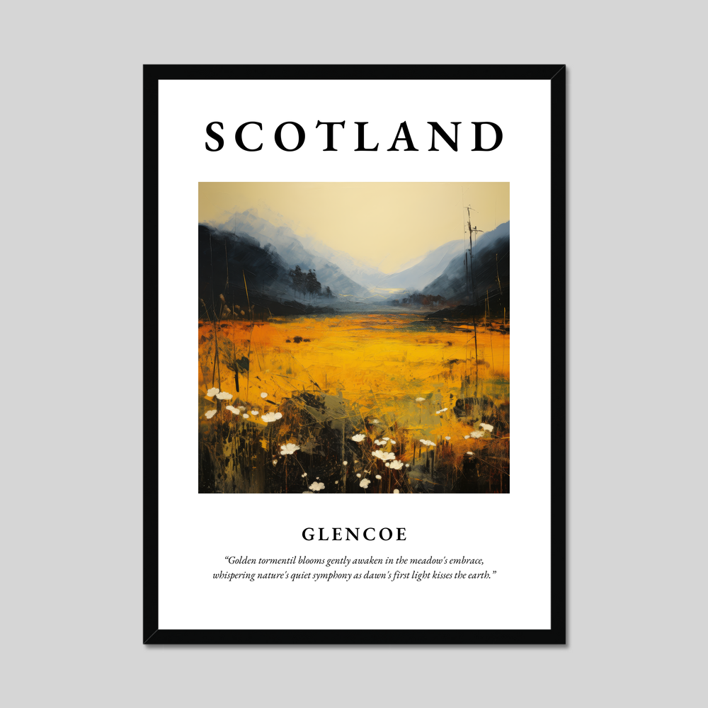 Poster of Glencoe, Scotland.