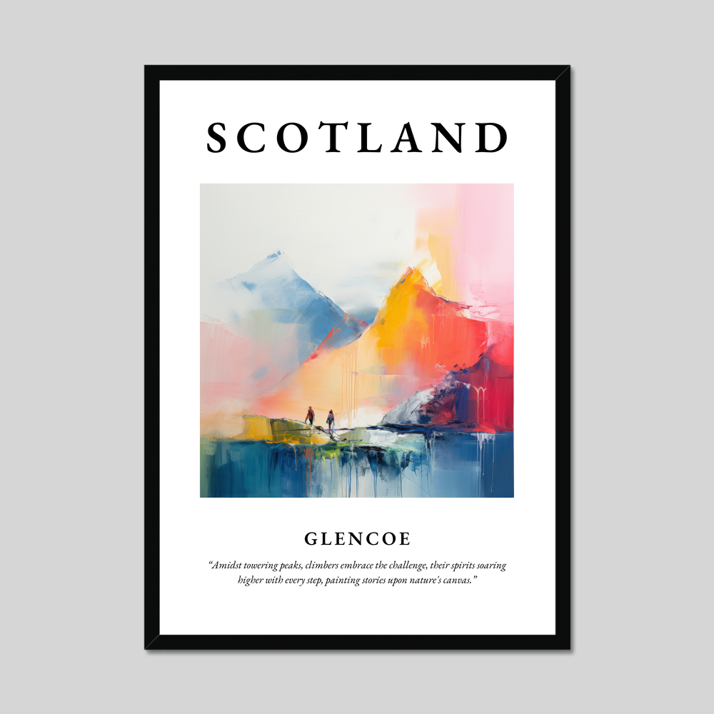 Poster of Glencoe, Scotland.