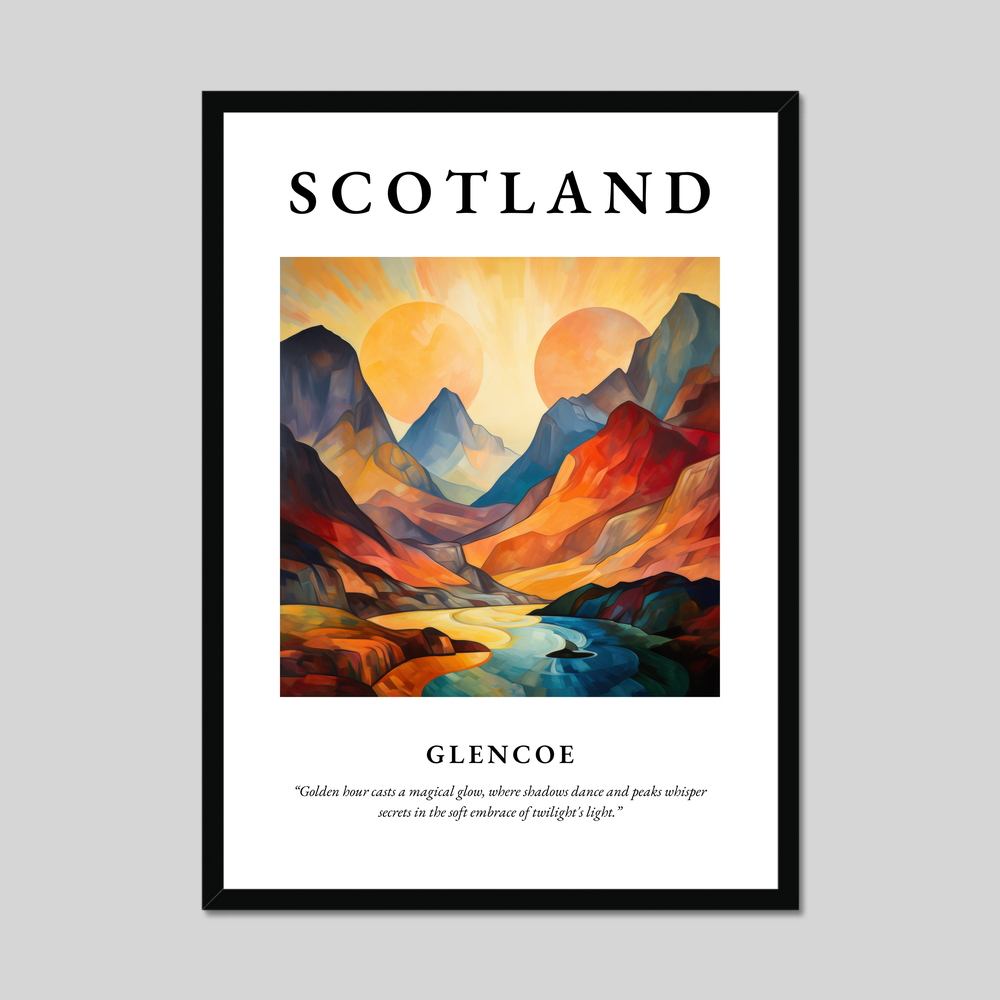 Poster of Glencoe, Scotland.