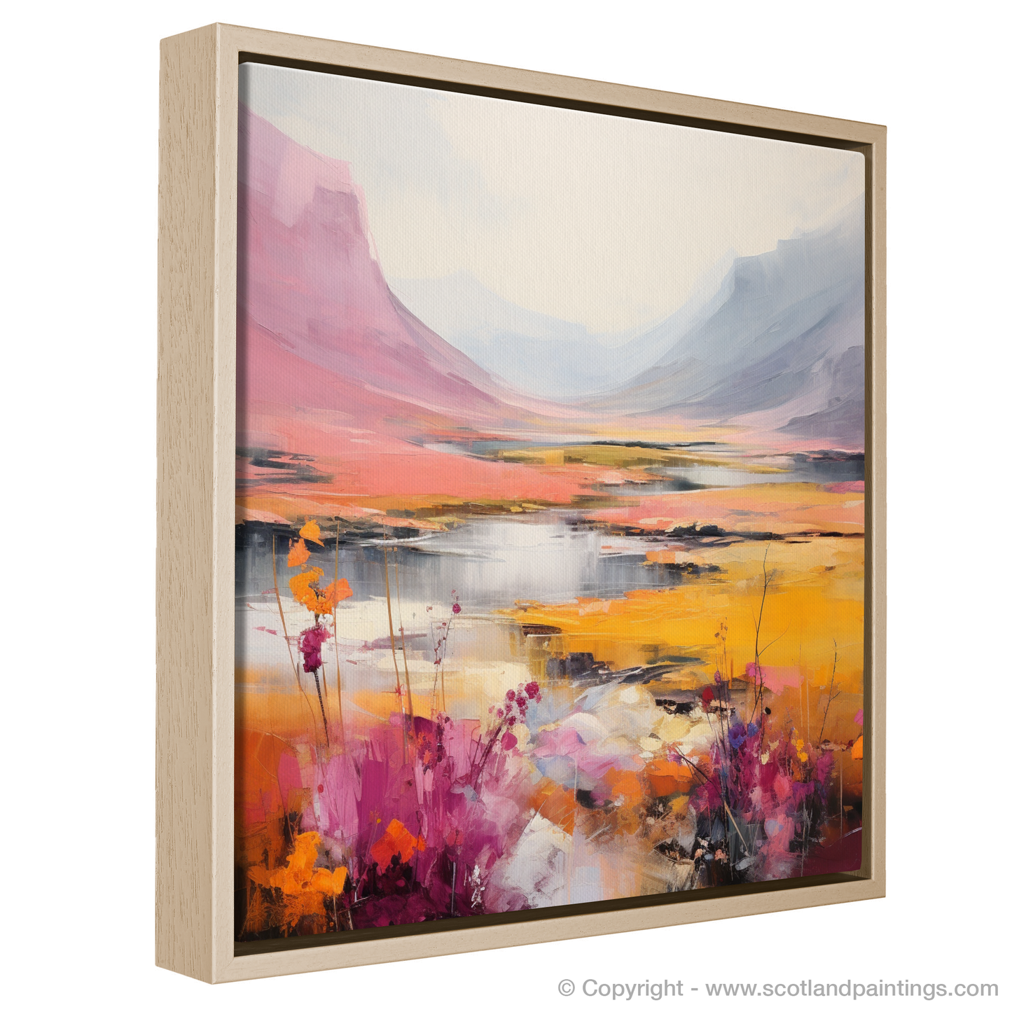 Wild Hues of Highland Heather: Abstract Glencoe Majesty