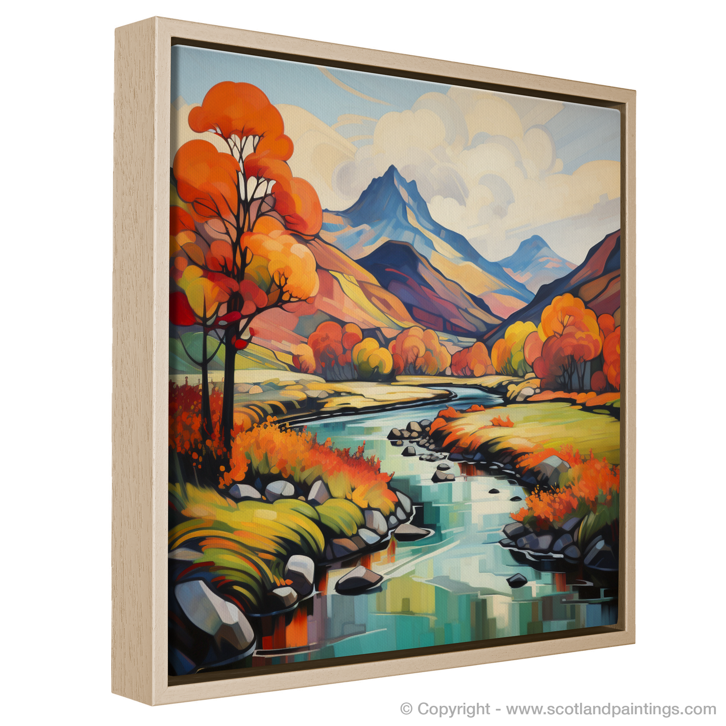 Autumnal Kaleidoscope: A Cubist Tribute to Glencoe