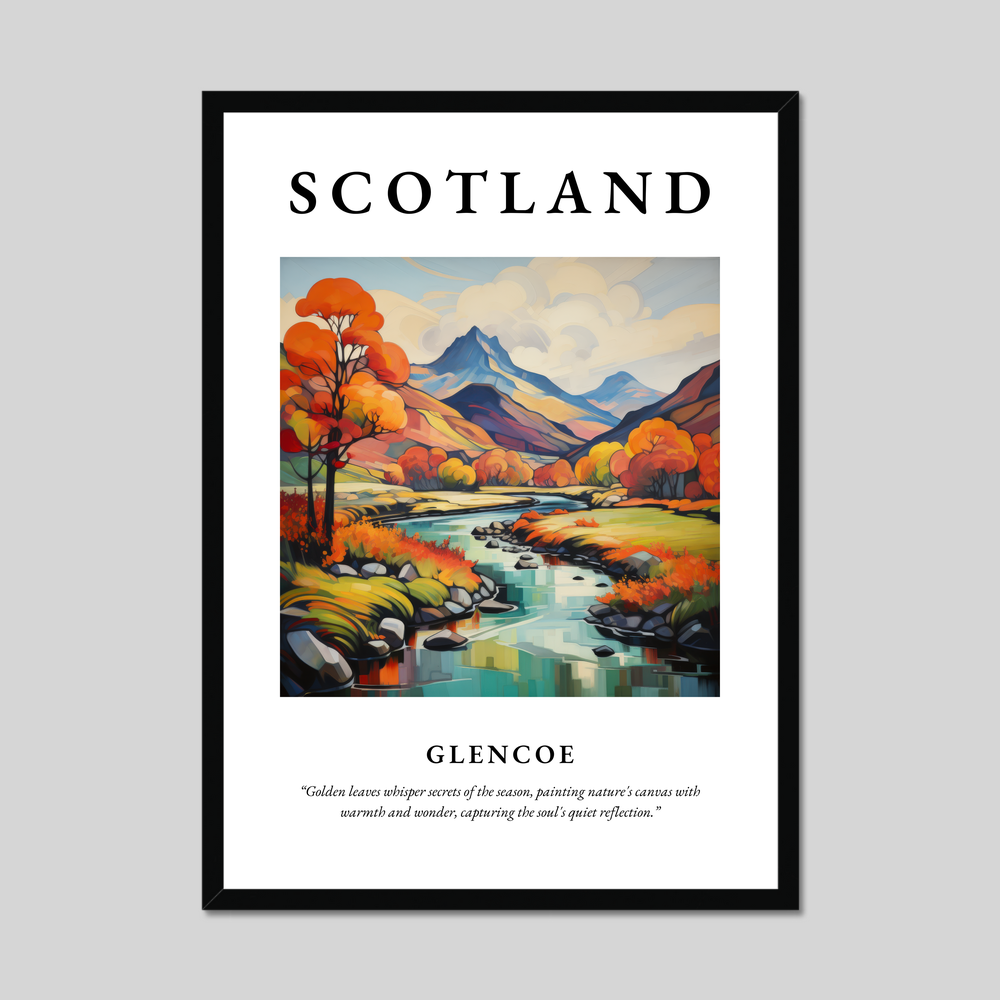 Poster of Glencoe, Scotland.