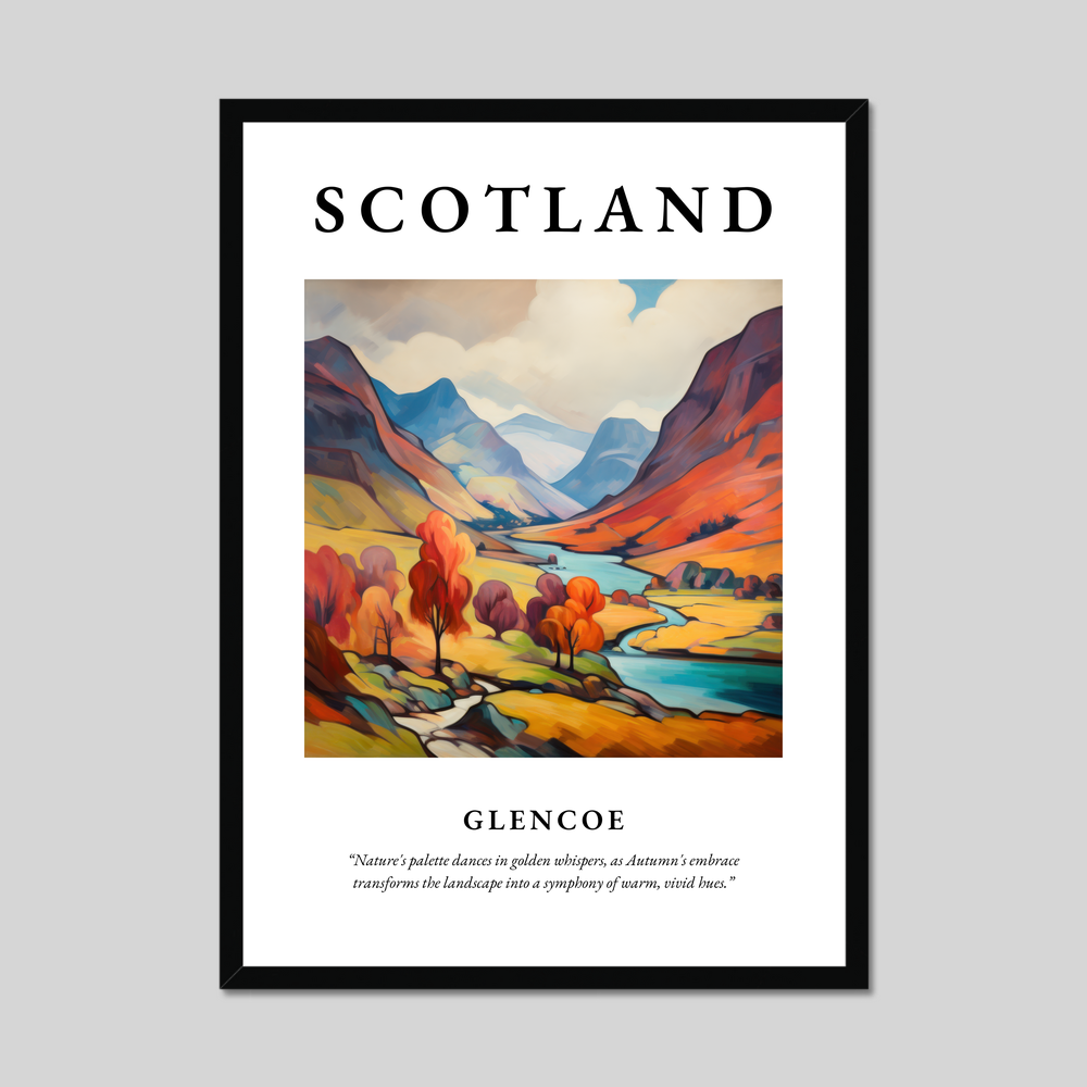 Poster of Glencoe, Scotland.