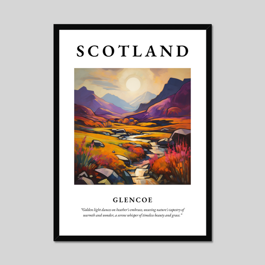 Poster of Glencoe, Scotland.