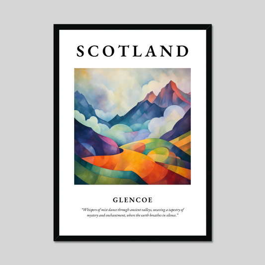 Poster of Glencoe, Scotland.