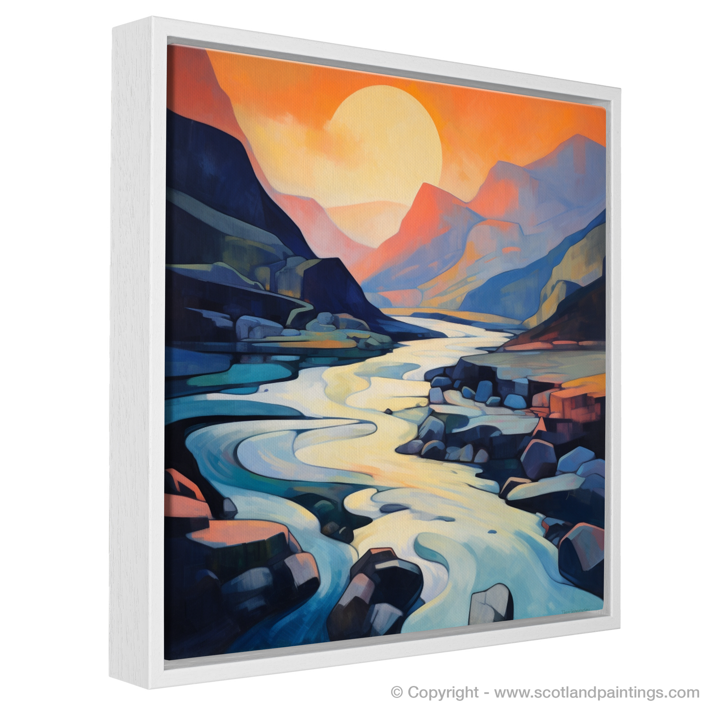 Dusk over River Coe: A Cubist Rhapsody