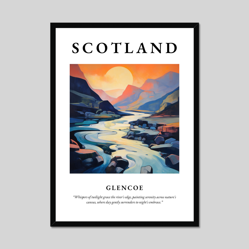 Poster of Glencoe, Scotland.