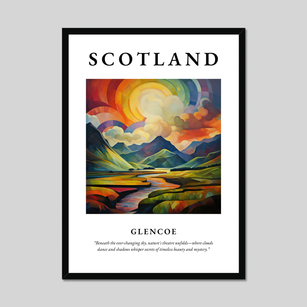 Poster of Glencoe, Scotland.