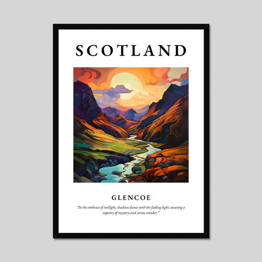 Poster of Glencoe, Scotland.