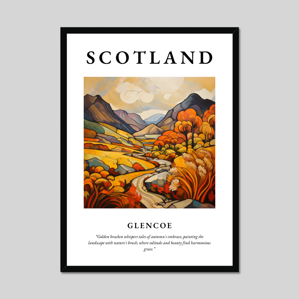 Poster of Glencoe, Scotland.