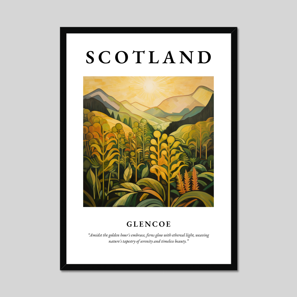 Poster of Glencoe, Scotland.