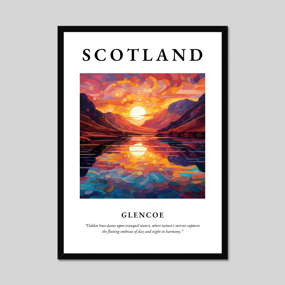 Poster of Glencoe, Scotland.