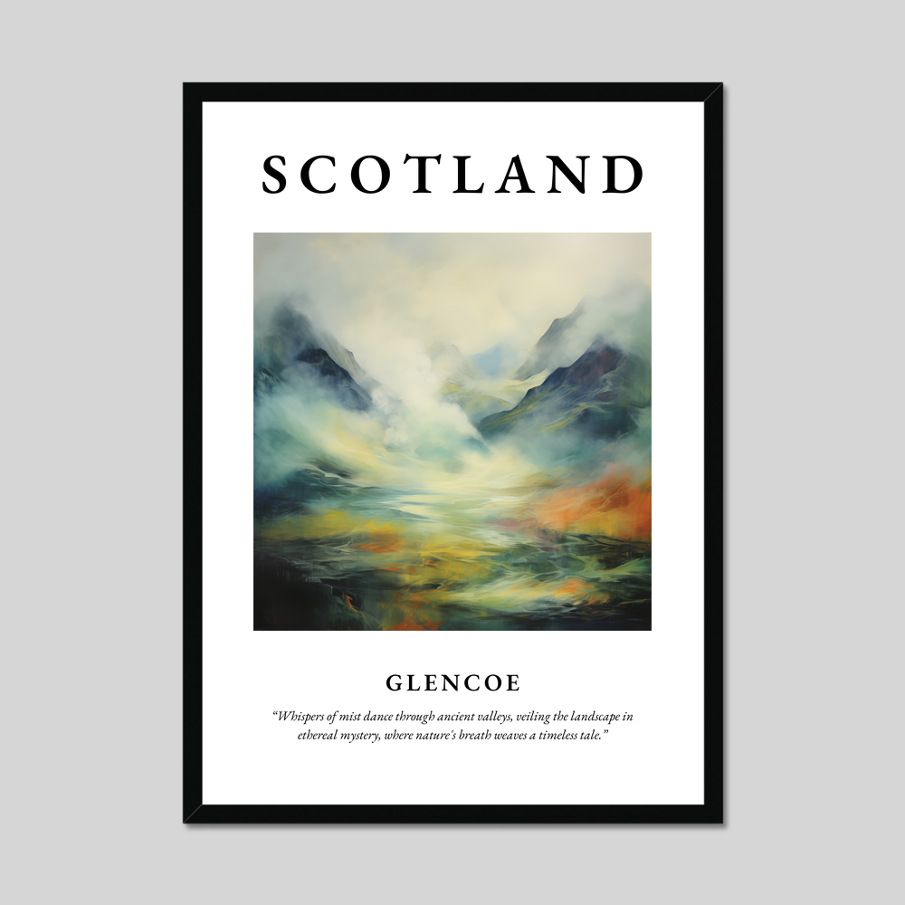 Poster of Glencoe, Scotland.