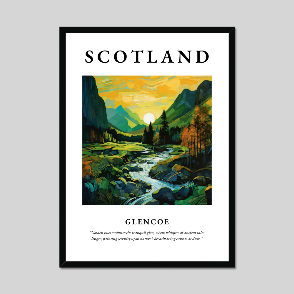 Poster of Glencoe, Scotland.