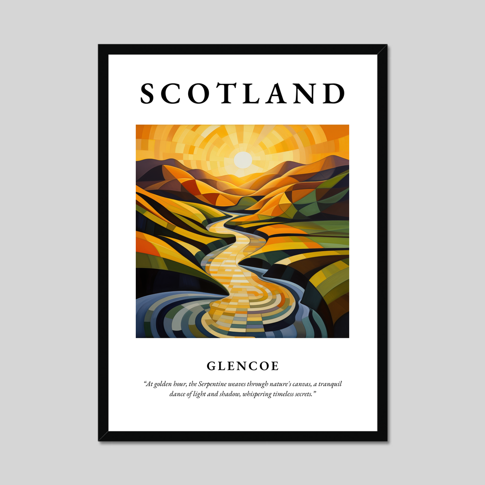 Poster of Glencoe, Scotland.