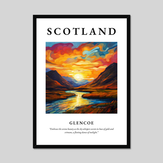 Poster of Glencoe, Scotland.